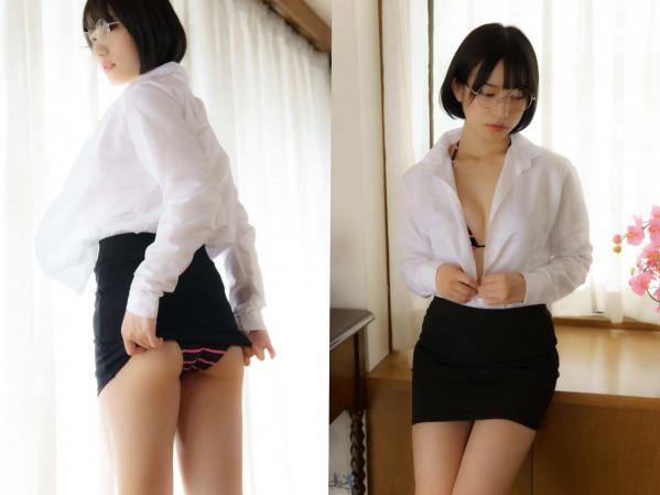 村上りいな   村上りいな《想成为过膝袜》日系室内比基尼性感美腿写真第101张图片