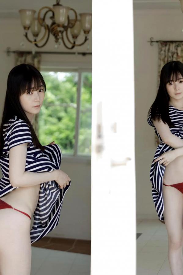 近衛りこ 近卫理子 近衛りこ - ボーダーに恋して 日系清新条纹裙性感内衣户外写真第60张图片