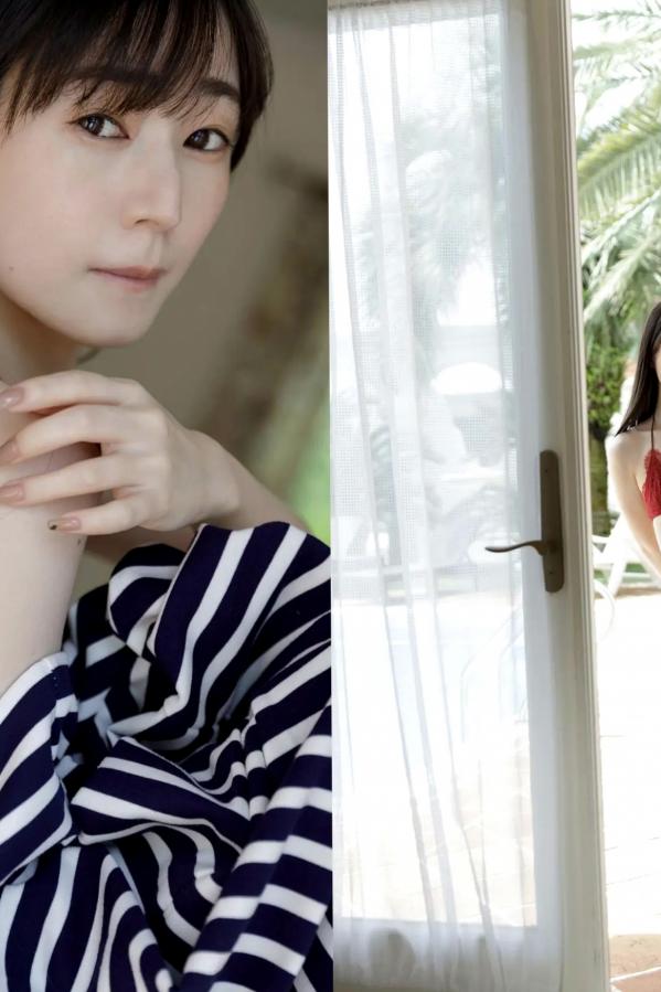 近衛りこ 近卫理子 近衛りこ - ボーダーに恋して 日系清新条纹裙性感内衣户外写真第62张图片