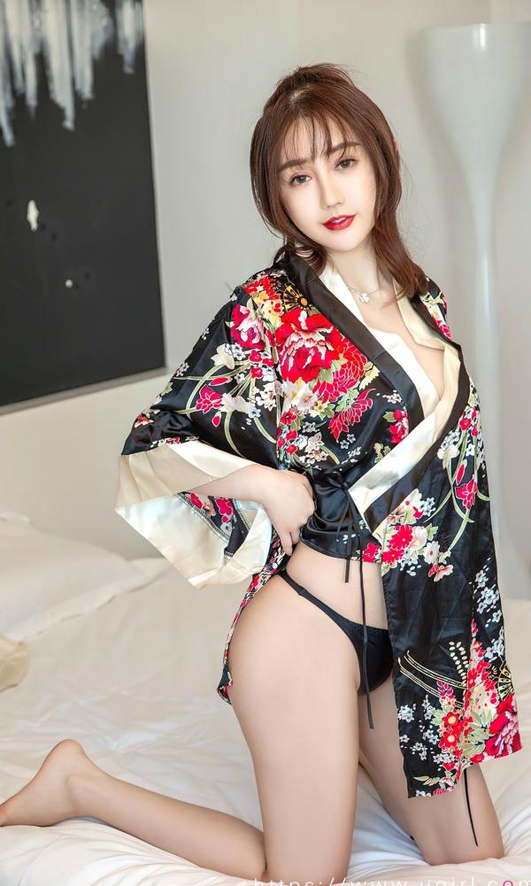 王翊涵   UGirlsApp尤果圈爱尤物-2778-王翊涵-《余光》-和服私房照-性感角色扮演美腿诱惑第14张图片