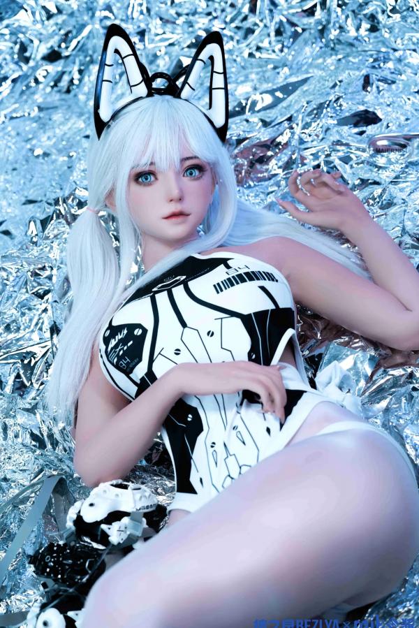 Miko酱   miko酱ww - 机械姬：赛博朋克风机甲少女私房写真，科幻冷艳造型，黑白双姝极致诱惑[25P]第12张图片