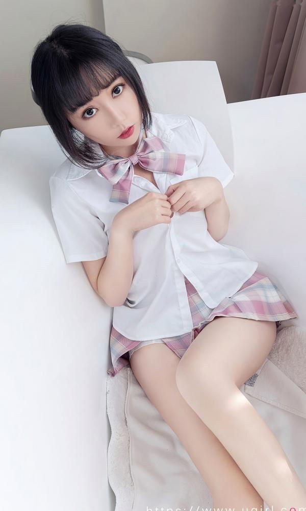 慕晴儿   UGirlsApp尤果圈-夏瑶-《夏之光的洗礼》：极致清纯私房制服诱惑，浴缸里的夏日少女，尽显白皙长腿与曼妙曲线，无圣光呈现第5张图片