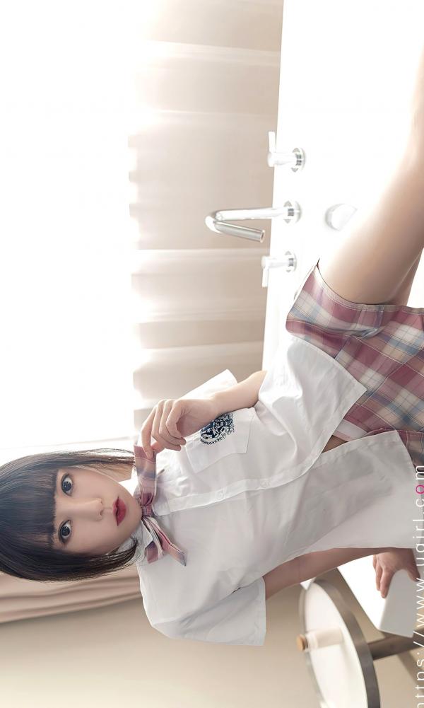 慕晴儿   UGirlsApp尤果圈-夏瑶-《夏之光的洗礼》：极致清纯私房制服诱惑，浴缸里的夏日少女，尽显白皙长腿与曼妙曲线，无圣光呈现第26张图片