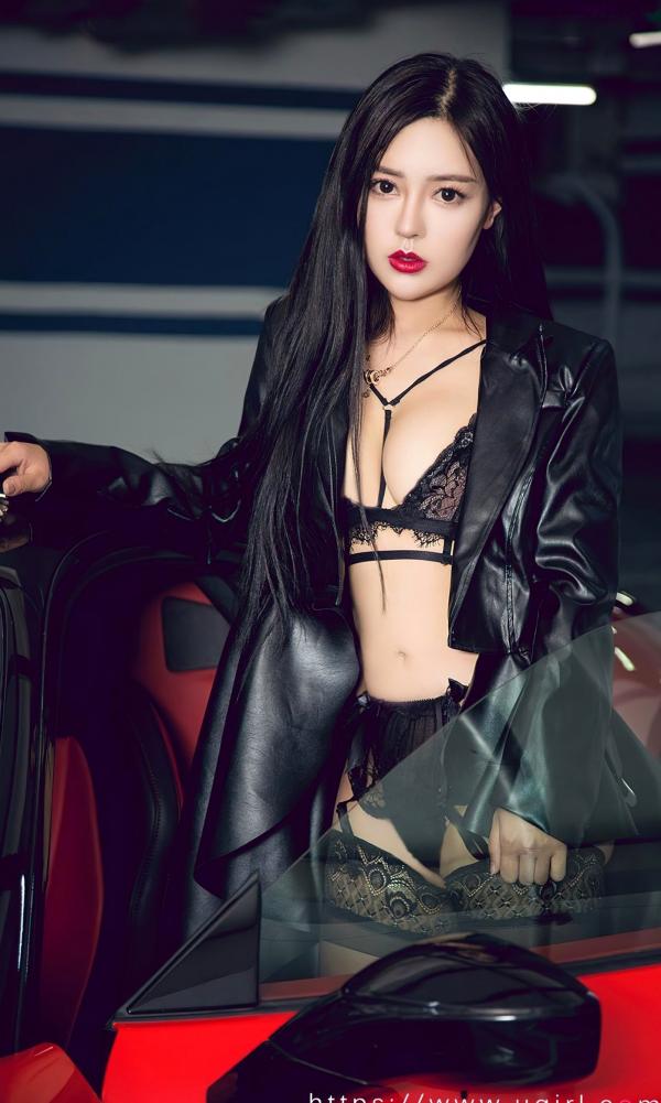 吴美溪   UGirlsApp尤果圈爱尤物-2620-吴美溪《导火索》：精致黑色内衣与丝袜穿搭，展现极致冷艳御姐诱惑第6张图片