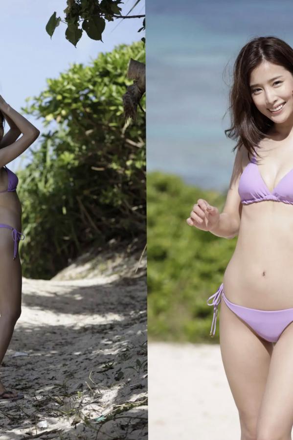 益田アンナ 益田杏奈  益田アンナ 性感居家内衣与海边比基尼写真 - ミスFLASH2021グランプリ第2张图片