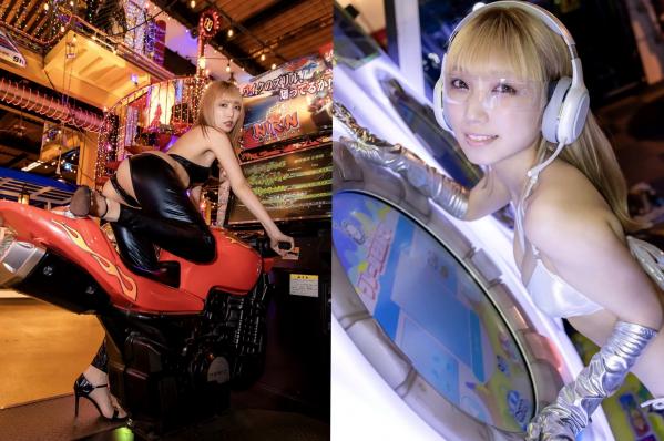 霜月めあ   霜月めあ - Lady Player MEA 日本性感银色比基尼游戏厅科幻风写真第11张图片
