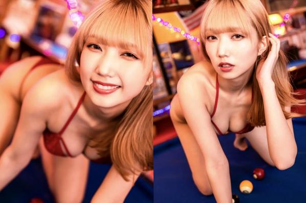 霜月めあ   霜月めあ - Lady Player MEA 日本性感银色比基尼游戏厅科幻风写真第32张图片