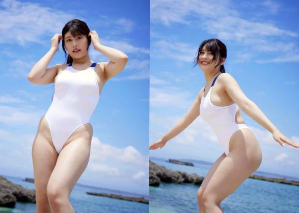 ちとせよしの   《Exciting Girls ちとせよしの 数字写真集 vol.3》日本模特清纯泳装与魅惑私房内衣，童颜巨乳极致诱惑，全套高清写真合集第5张图片