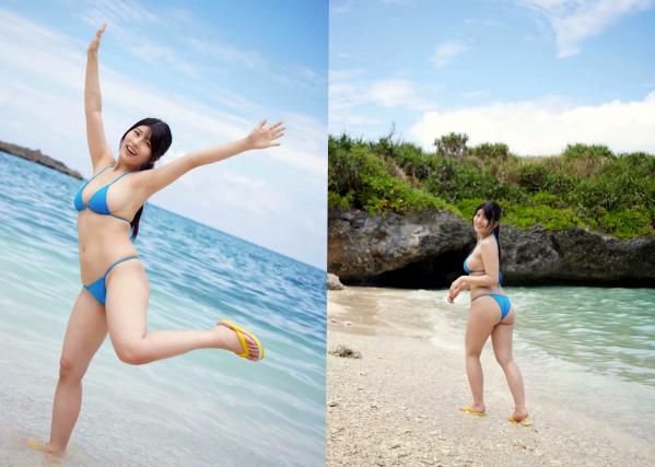ちとせよしの   《Exciting Girls ちとせよしの 数字写真集 vol.3》日本模特清纯泳装与魅惑私房内衣，童颜巨乳极致诱惑，全套高清写真合集第18张图片