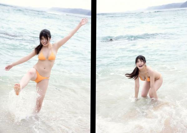 ちとせよしの   Exciting Girls ちとせよしの数字写真集 Vol.2 - 室内居家沙发与海边比基尼外拍，尽显清纯性感魅力第49张图片