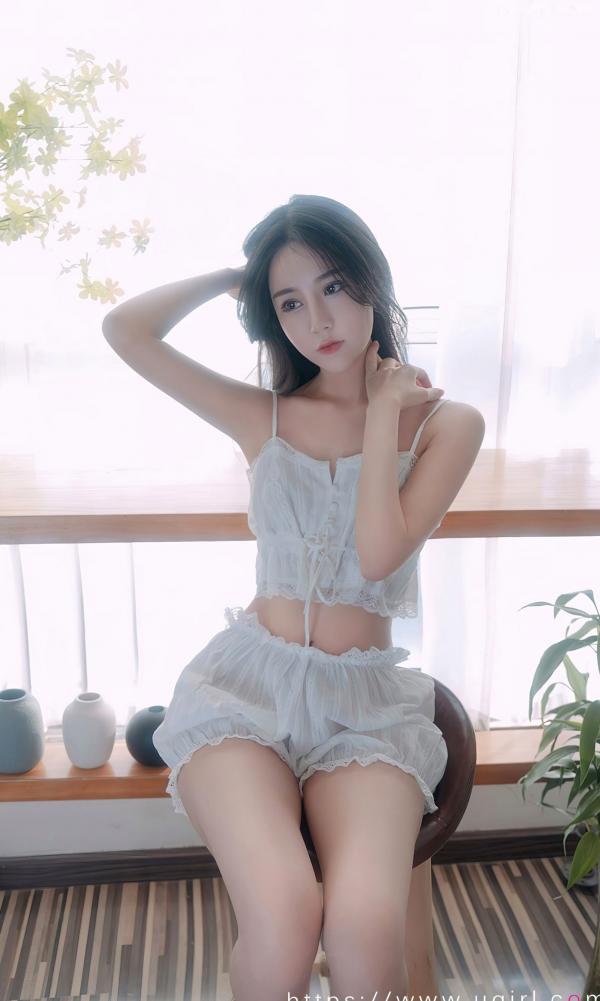 茯苓   尤果圈-茯苓《春心》私房写真，清纯少女居家风格，轻柔蕾丝家居服清新治愈，温柔慵懒尽显第8张图片