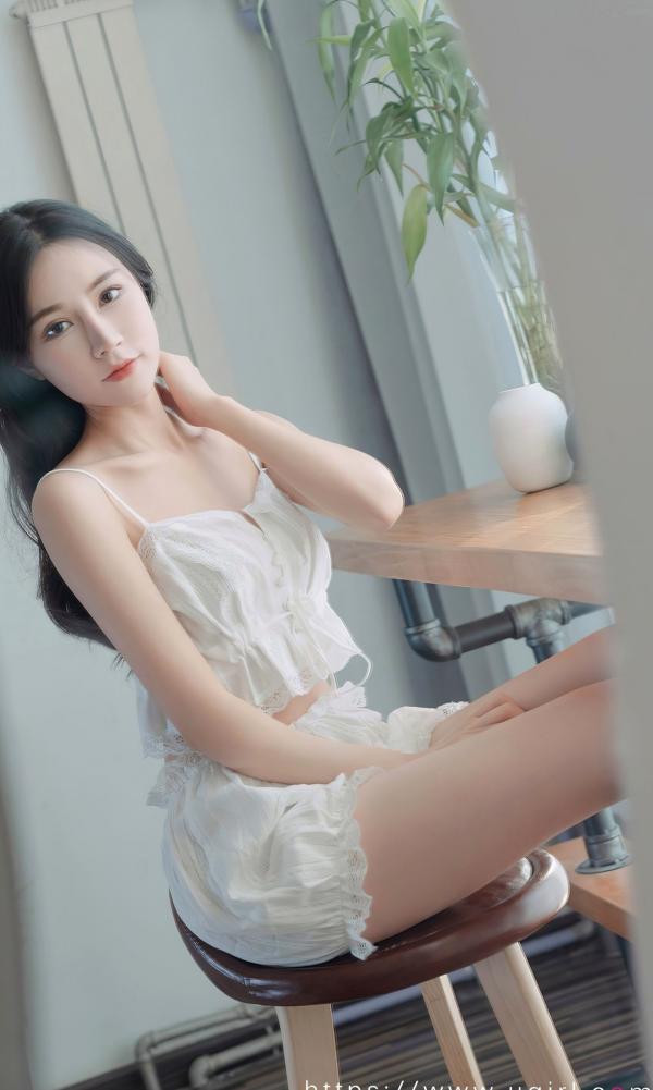 茯苓   尤果圈-茯苓《春心》私房写真，清纯少女居家风格，轻柔蕾丝家居服清新治愈，温柔慵懒尽显第21张图片