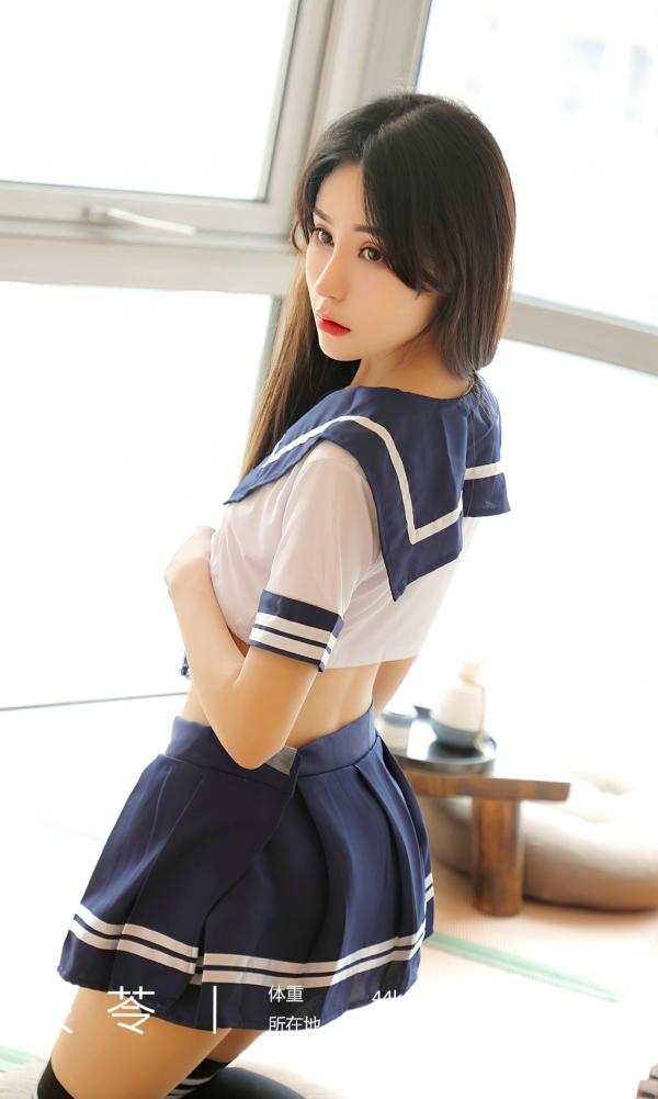 茯苓   UGirlsApp尤果圈爱尤物-2524-茯苓-《心之弦》日系JK水手服写真，室内清纯与性感诱惑私房精选第3张图片