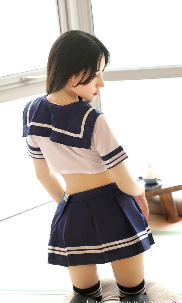 茯苓   UGirlsApp尤果圈爱尤物-2524-茯苓-《心之弦》日系JK水手服写真，室内清纯与性感诱惑私房精选第7张图片