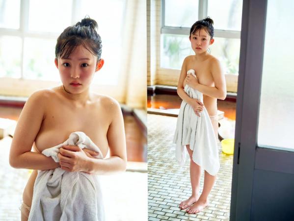 花咲ひより   花咲ひより - １泊２日の温泉旅行，极致童颜诱惑，清新比基尼与和风浴衣私房写真第36张图片