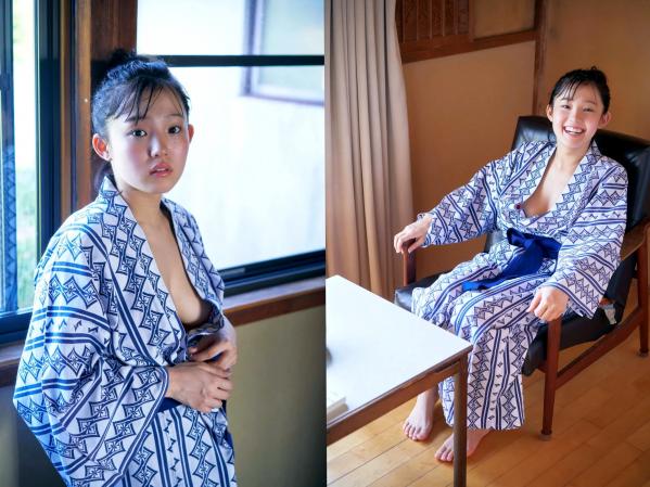 花咲ひより   花咲ひより - １泊２日の温泉旅行，极致童颜诱惑，清新比基尼与和风浴衣私房写真第39张图片