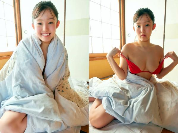 花咲ひより   花咲ひより - １泊２日の温泉旅行，极致童颜诱惑，清新比基尼与和风浴衣私房写真第47张图片