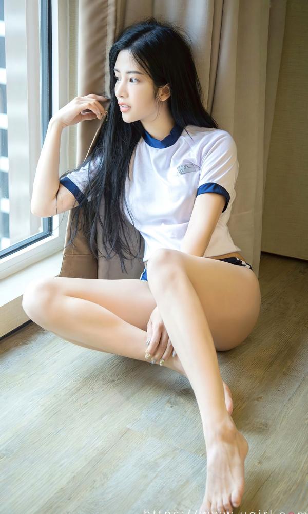 川上富江   UGirlsApp尤果圈爱尤物-2530-川上富江-《平凡耀眼》日系运动装窗边清纯私房写真第12张图片