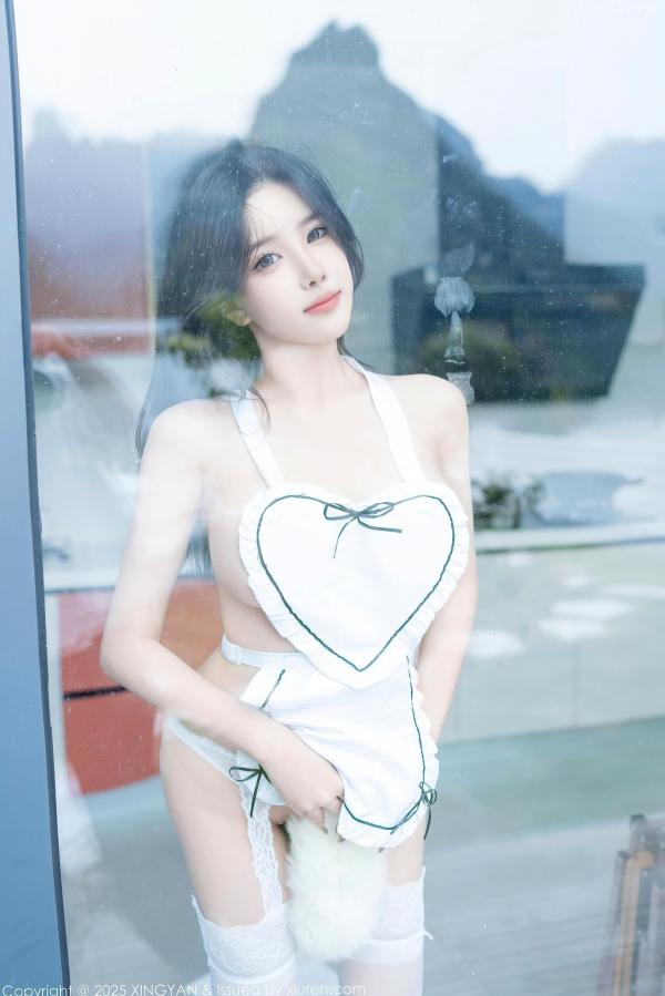 袁圆   XingYan星颜社-310-袁圆-极致诱惑人妻厨娘角色扮演，白色围裙白丝高跟，大胆私房大尺度视觉盛宴-2025.02.19第51张图片