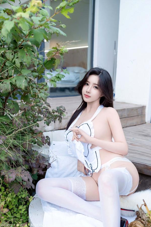 袁圆   XingYan星颜社-310-袁圆-极致诱惑人妻厨娘角色扮演，白色围裙白丝高跟，大胆私房大尺度视觉盛宴-2025.02.19第70张图片