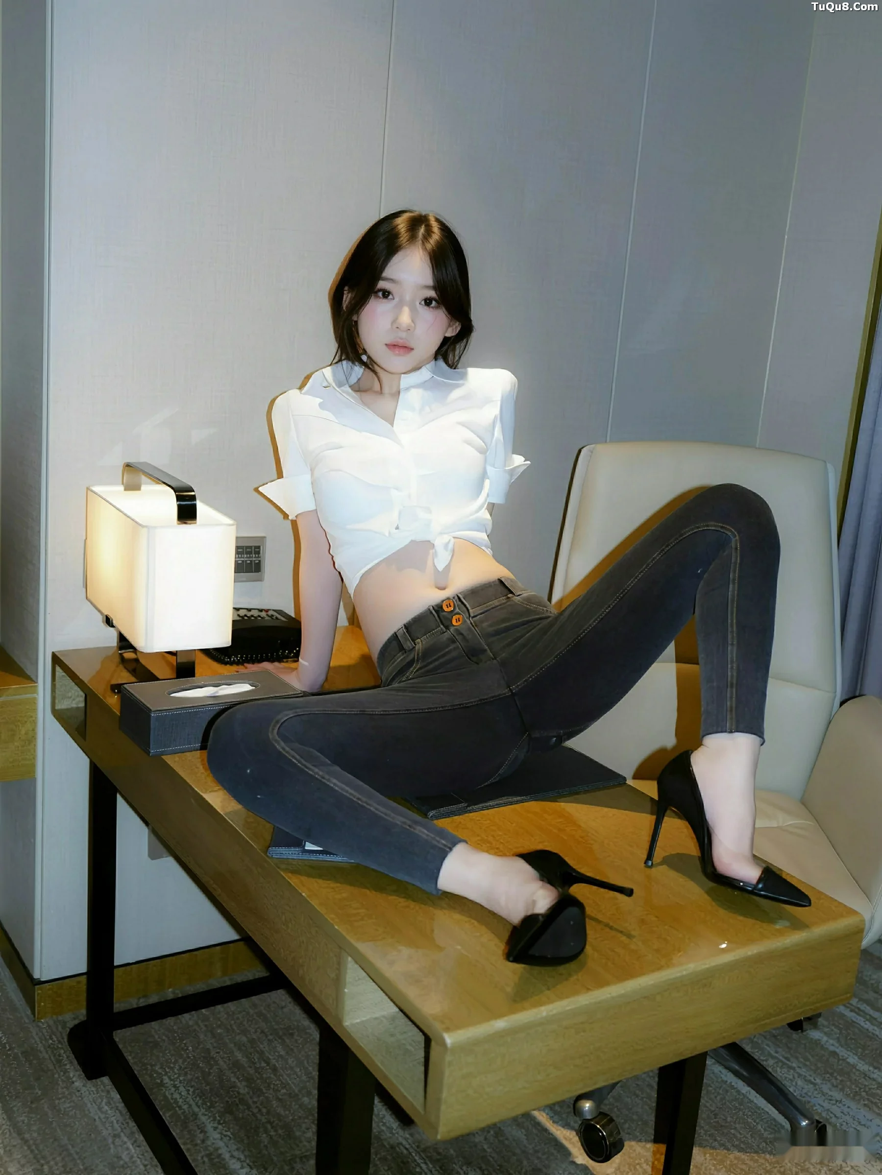 汁汁  [XiuRen]高清写真图 2025.09.19 No.10785 汁汁 性感白T第20张图片