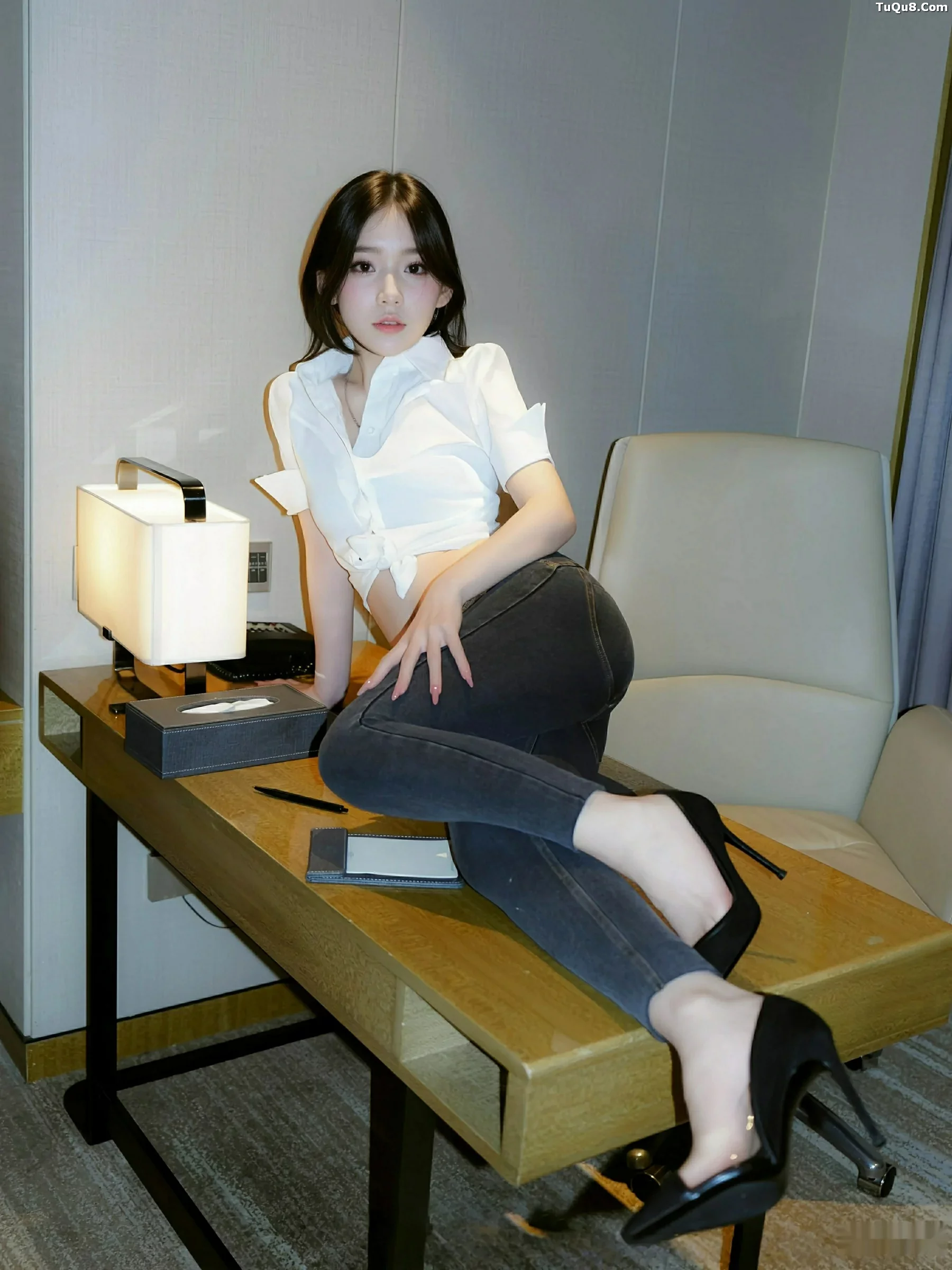 汁汁  [XiuRen]高清写真图 2025.09.19 No.10785 汁汁 性感白T第21张图片