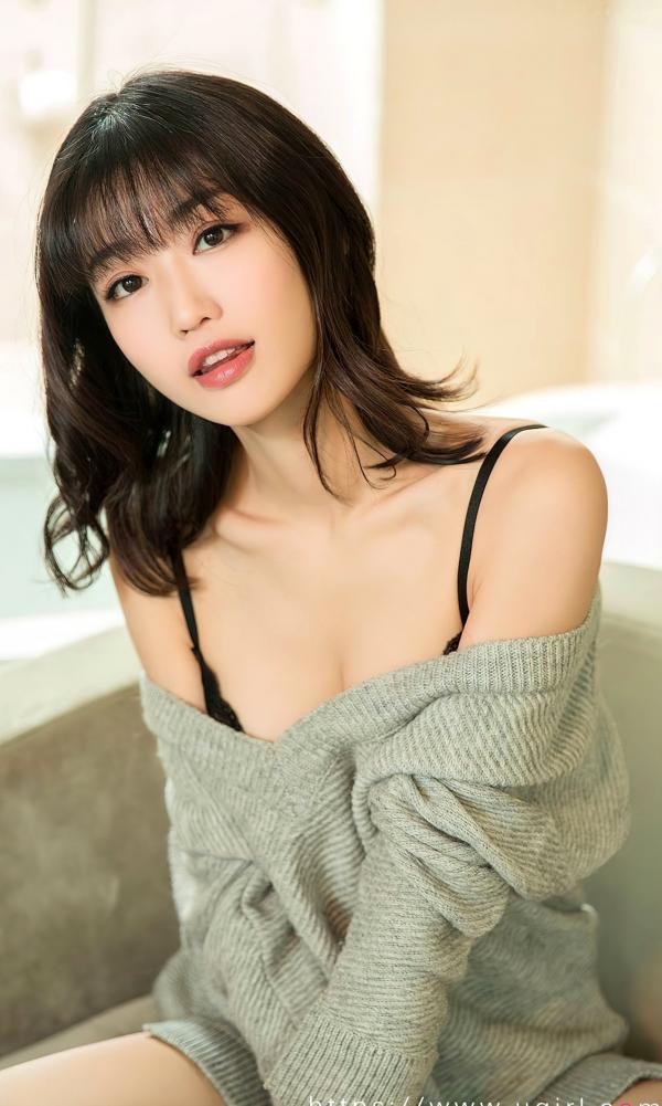 小文   UGirls尤果圈爱尤物-2741-小文《365天的陪伴》：慵懒针织衫私房秀，居家风蕾丝诱惑，展现绝美身材与纯欲气质第9张图片