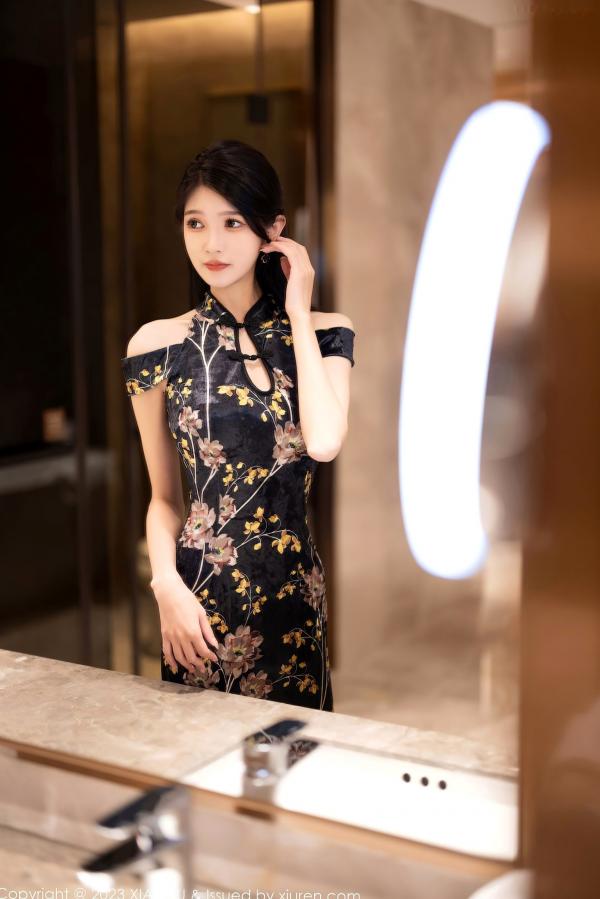 程程程   语画界-程程程-制服诱惑系列，白衬衫警察装扮搭配黑丝高跟，性感御女写真第3张图片