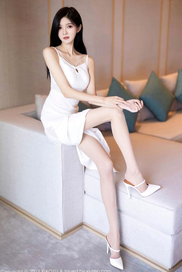 程程程   XiaoYu语画界-1136-程程程-牛仔布比基尼-私房性感写真-高跟丝袜长腿诱惑-2023.10.30第10张图片