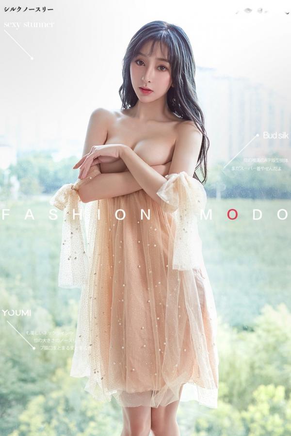 李纤纤   YouMi尤蜜-李纤纤《春心荡漾》私房照写真，性感薄纱透视装展现极品魔鬼身材，白嫩美腿与优雅气质完美融合第1张图片