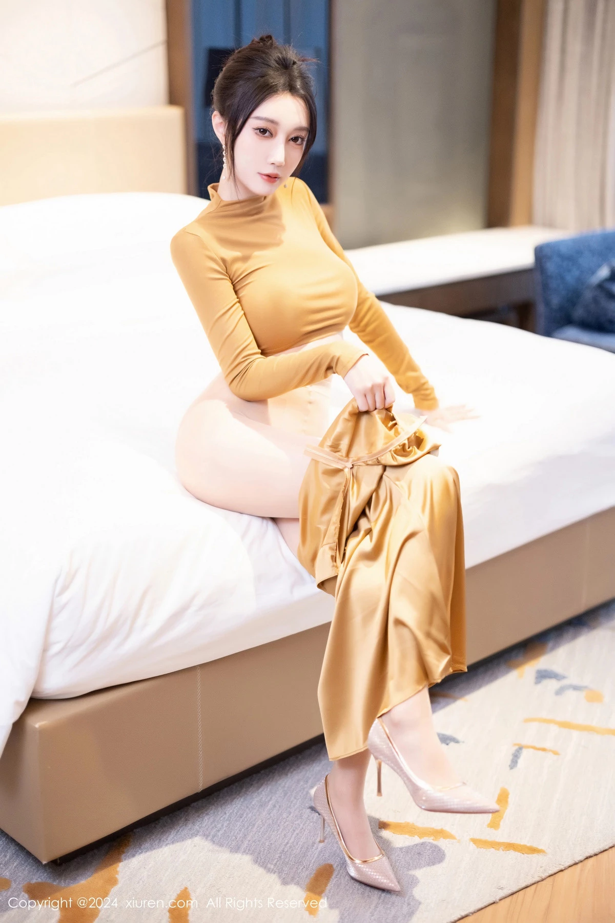 玥儿玥  [XiuRen]高清写真图 2024.05.21 No.8574 玥儿玥 丝袜美腿第38张图片