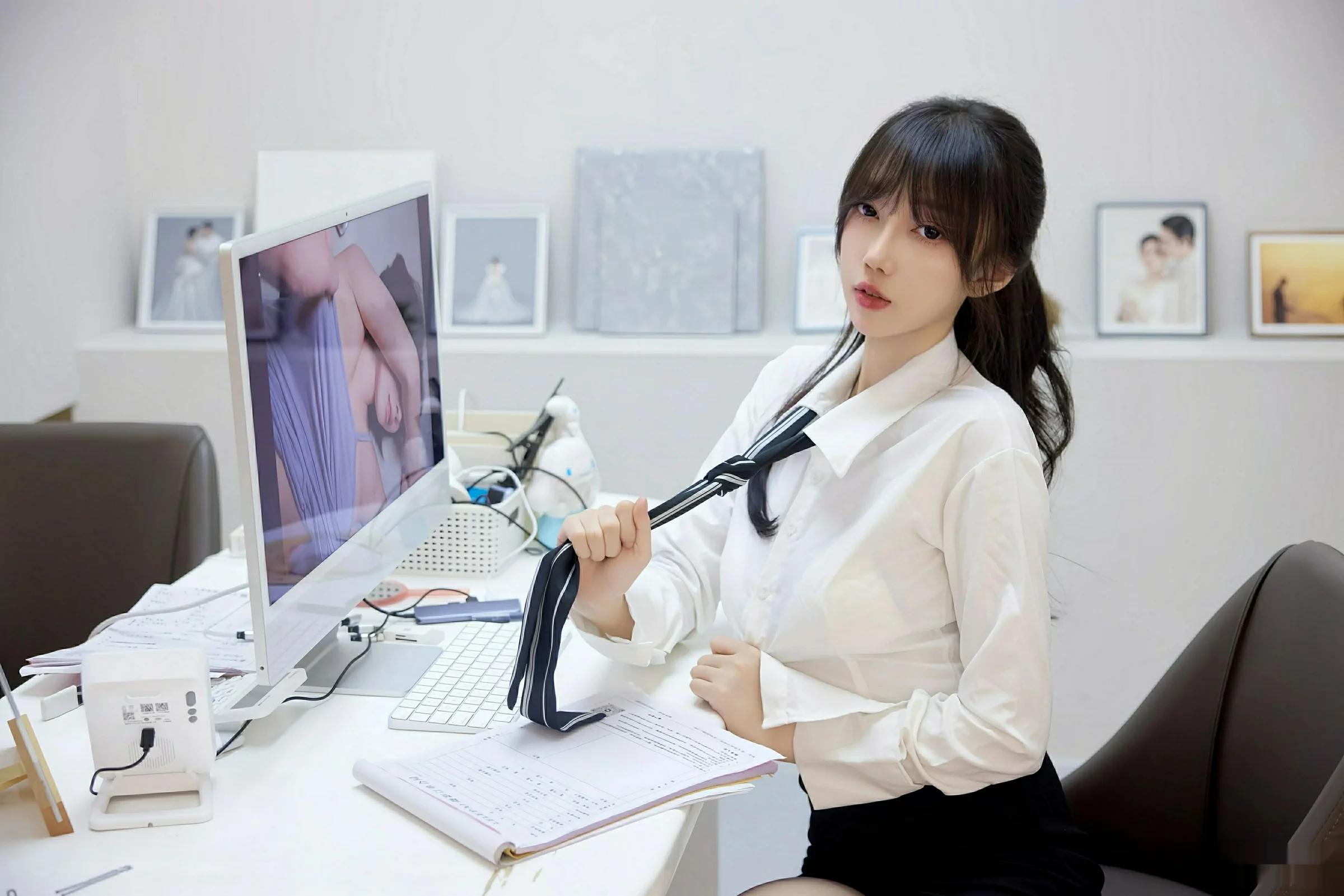 玥儿玥  [XiuRen]高清写真图 2025.08.11 No.10636 玥儿玥er OL服饰第25张图片