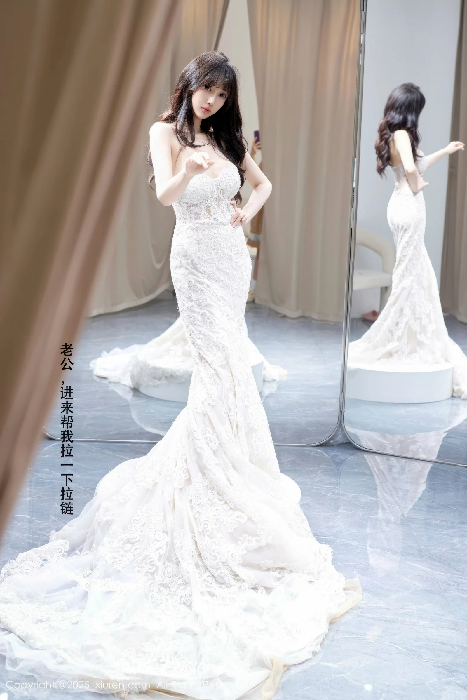 玥儿玥  [XiuRen]高清写真图 2025.08.18 No.10663 玥儿玥er 白色婚纱第2张图片