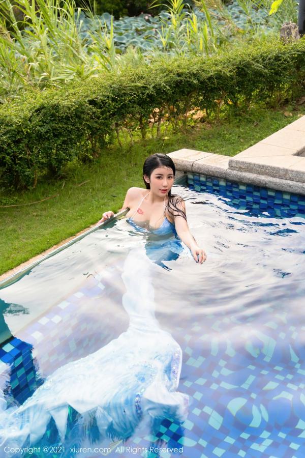 美七Mia  美七Mia泳池系列 绚丽美人鱼服饰第1张图片