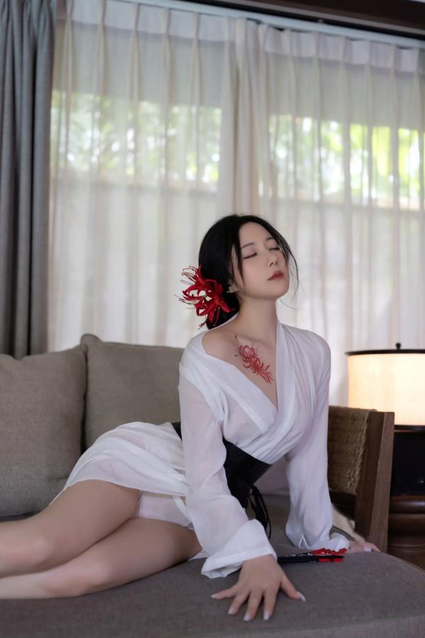 鱼子酱fish   [XR] 鱼子酱Fish 寂，极致日系和风私房，浴缸前的曼妙身姿与彼岸花纹身，清冷性感诱惑大赏[122P]第37张图片