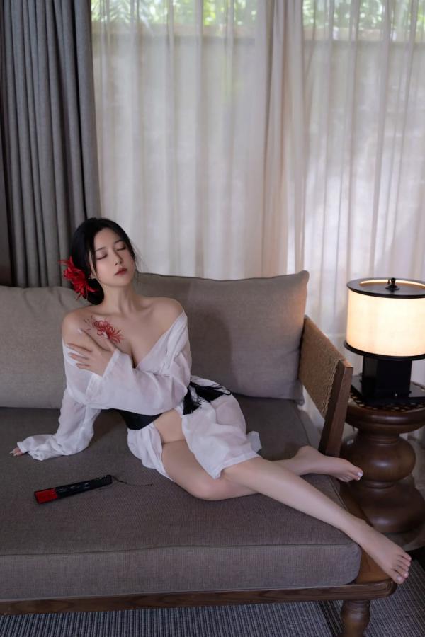 鱼子酱fish   [XR] 鱼子酱Fish 寂，极致日系和风私房，浴缸前的曼妙身姿与彼岸花纹身，清冷性感诱惑大赏[122P]第41张图片