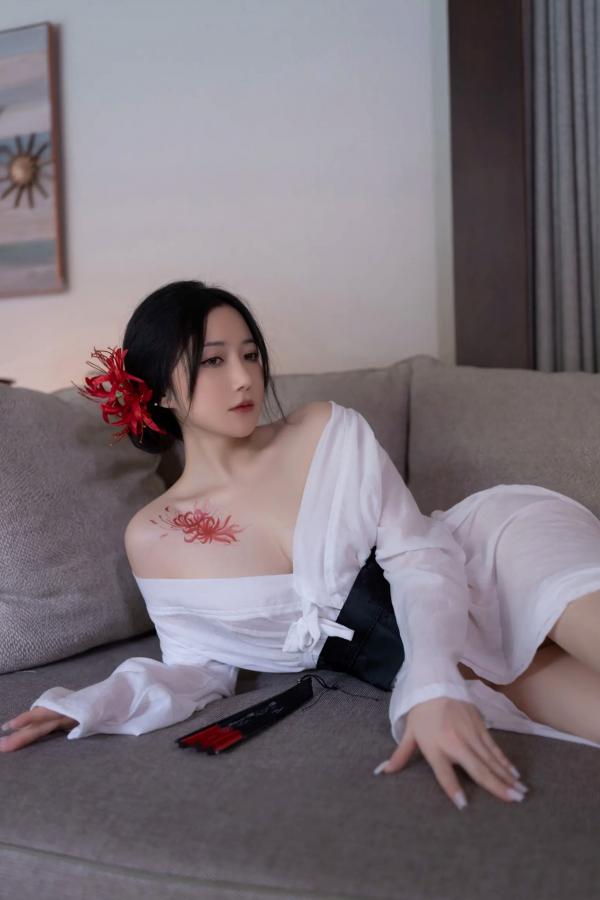 鱼子酱fish   [XR] 鱼子酱Fish 寂，极致日系和风私房，浴缸前的曼妙身姿与彼岸花纹身，清冷性感诱惑大赏[122P]第43张图片