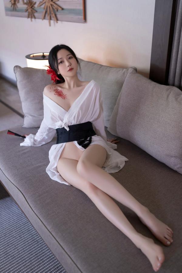 鱼子酱fish   [XR] 鱼子酱Fish 寂，极致日系和风私房，浴缸前的曼妙身姿与彼岸花纹身，清冷性感诱惑大赏[122P]第46张图片