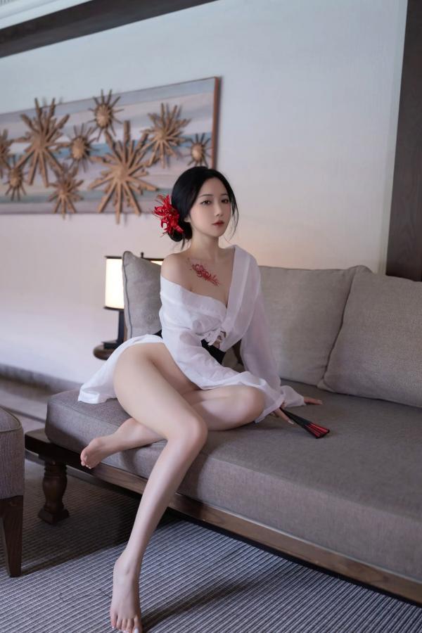 鱼子酱fish   [XR] 鱼子酱Fish 寂，极致日系和风私房，浴缸前的曼妙身姿与彼岸花纹身，清冷性感诱惑大赏[122P]第48张图片