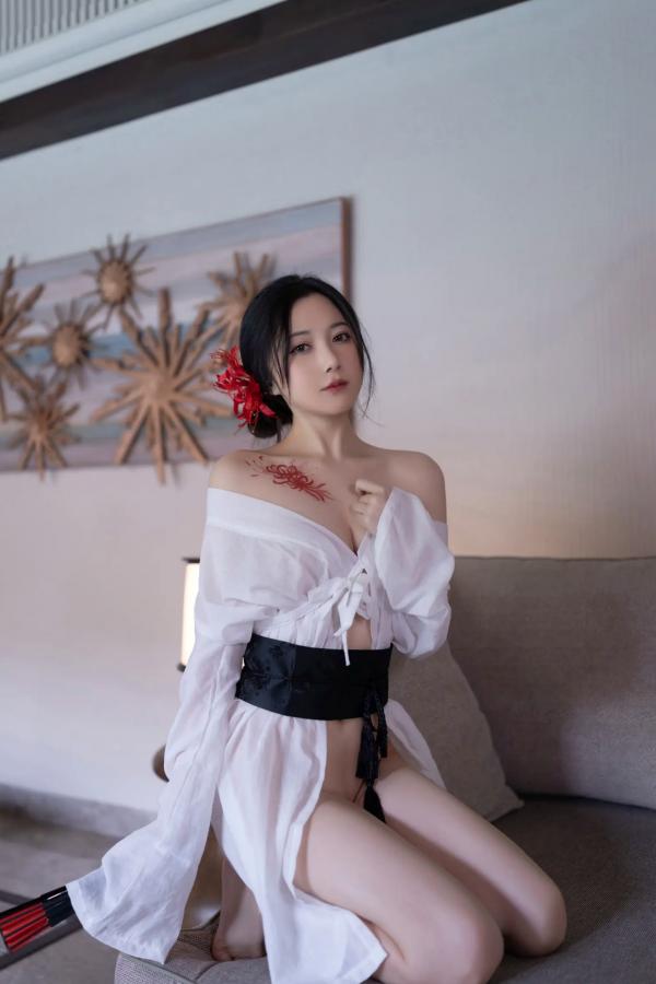 鱼子酱fish   [XR] 鱼子酱Fish 寂，极致日系和风私房，浴缸前的曼妙身姿与彼岸花纹身，清冷性感诱惑大赏[122P]第54张图片