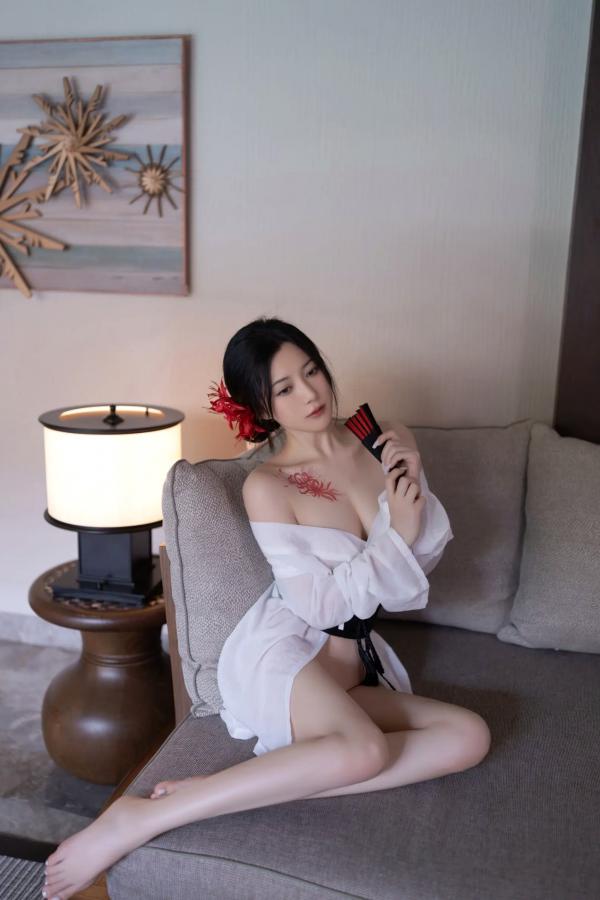 鱼子酱fish   [XR] 鱼子酱Fish 寂，极致日系和风私房，浴缸前的曼妙身姿与彼岸花纹身，清冷性感诱惑大赏[122P]第58张图片
