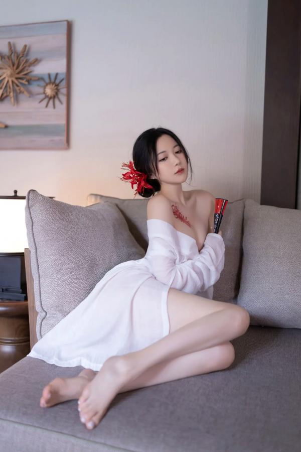 鱼子酱fish   [XR] 鱼子酱Fish 寂，极致日系和风私房，浴缸前的曼妙身姿与彼岸花纹身，清冷性感诱惑大赏[122P]第62张图片