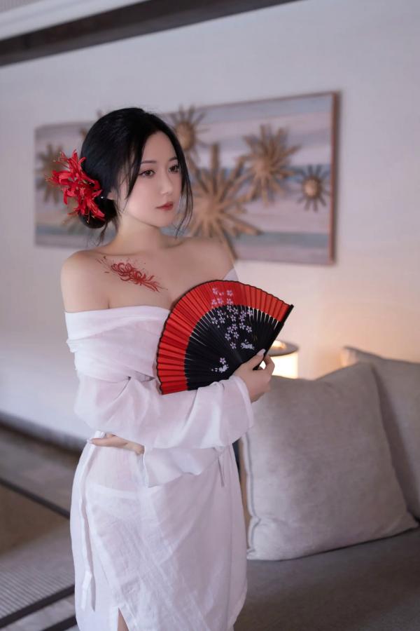 鱼子酱fish   [XR] 鱼子酱Fish 寂，极致日系和风私房，浴缸前的曼妙身姿与彼岸花纹身，清冷性感诱惑大赏[122P]第70张图片