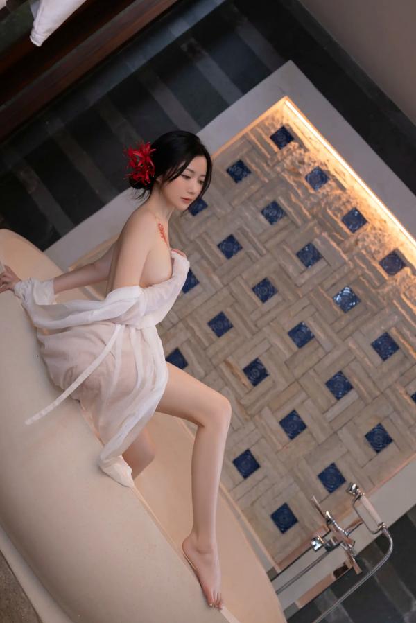 鱼子酱fish   [XR] 鱼子酱Fish 寂，极致日系和风私房，浴缸前的曼妙身姿与彼岸花纹身，清冷性感诱惑大赏[122P]第117张图片