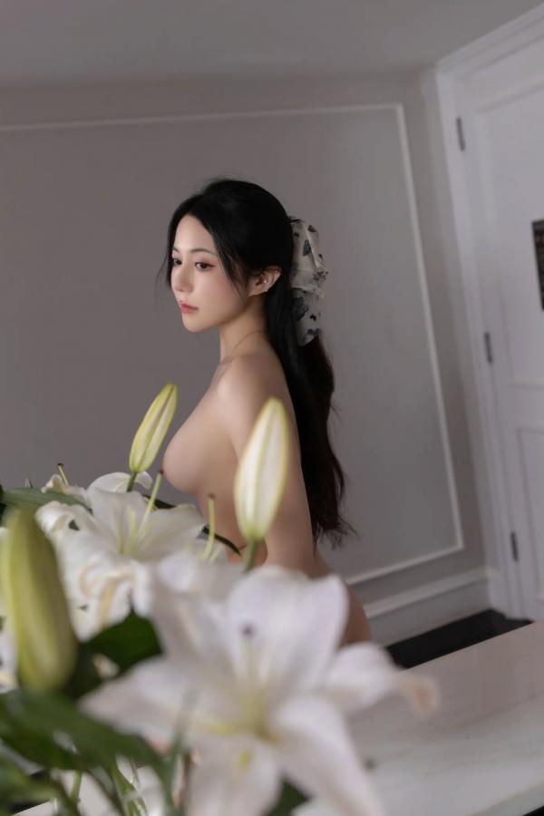 鱼子酱fish   [XR] 鱼子酱Fish 水仙花故事，室内私房黑丝诱惑，精致内衣尽显曼妙身姿[120P]第88张图片