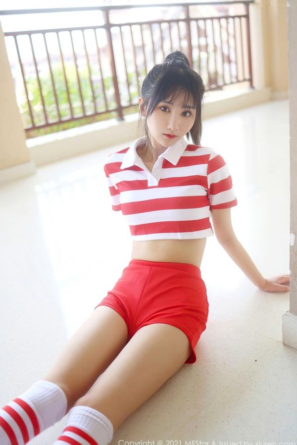 小果冻儿jelly   MFStar模范学院-489-小果冻儿Jelly-丽江旅拍户外运动装-清纯活力与大胆运动性感风女神写真第12张图片