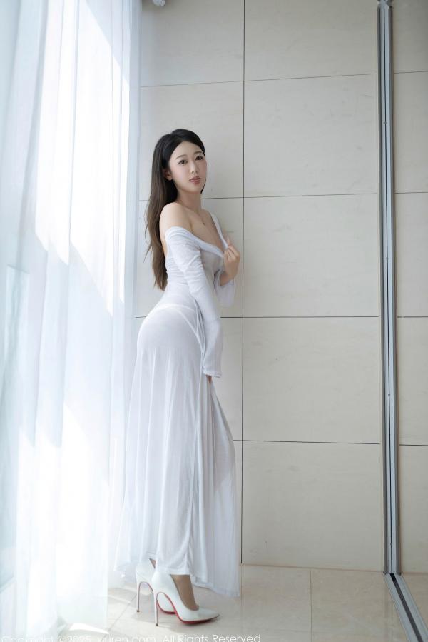 唐安琪   XiuRen秀人网-9840-唐安琪-轻透白纱裙玉体隐现-曼妙曲线尽显极致诱惑的私房写真第6张图片