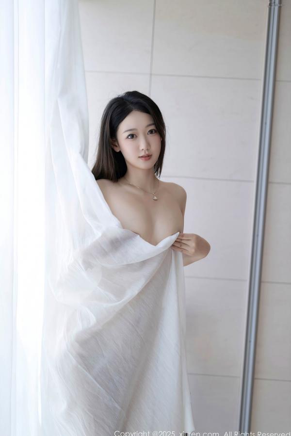 唐安琪   XiuRen秀人网-9840-唐安琪-轻透白纱裙玉体隐现-曼妙曲线尽显极致诱惑的私房写真第59张图片