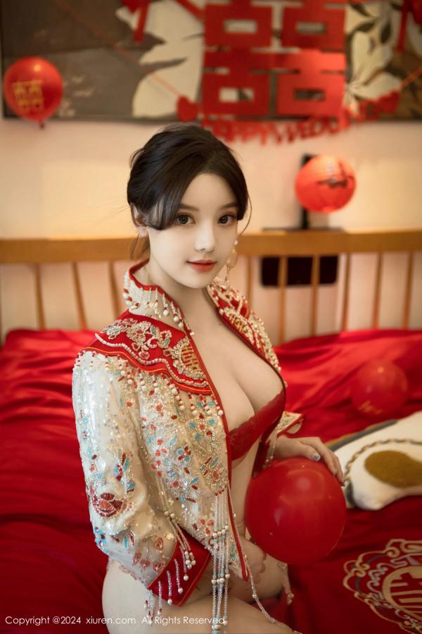 豆瓣酱  [XiuRen]高清写真图 2024.06.28 No.8780 豆瓣酱 新娘服饰第82张图片