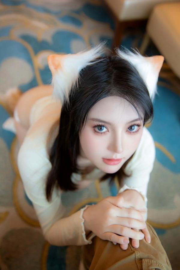豆瓣酱   豆瓣酱 - 狐狸尾巴猫咪角色扮演私房大尺度写真，清纯猫系少女极品性感诱惑[91P]第78张图片